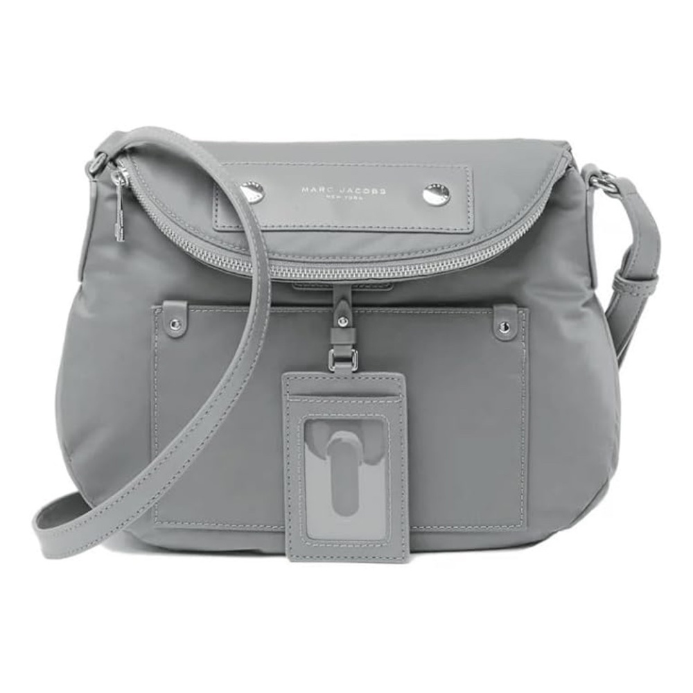Marc Jacobs Preppy Natasha Nylon Large Crossbody Bag - Rock Grey
